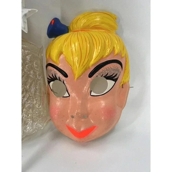 Vintage Ben Cooper Halloween (2) Costumes Wand Wings Mask Tinkerbell Walt Disney - Picture 3 of 16